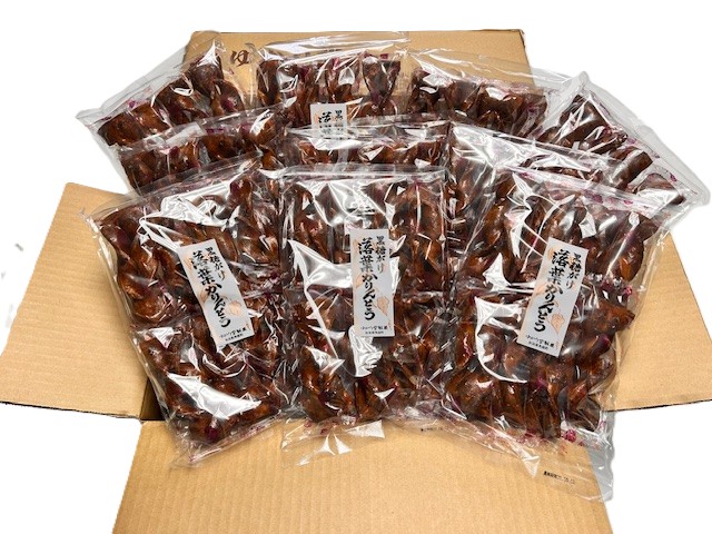 【まとめ買い商品】黒糖がけ落葉かりんとう　8本　10袋入り