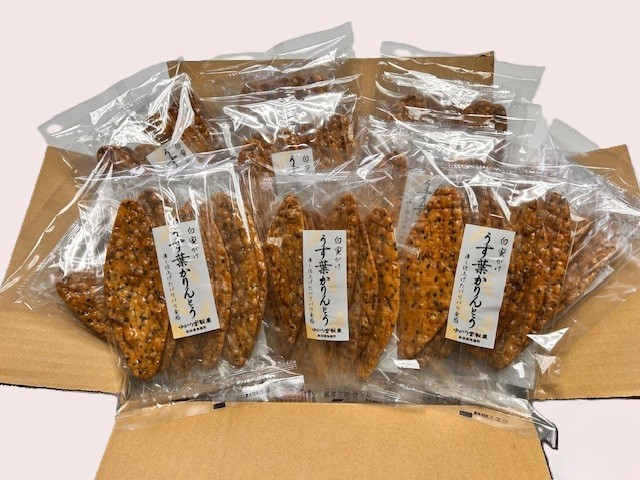 【まとめ買い商品】白蜜がけうす葉かりんとう　7枚　10袋入り