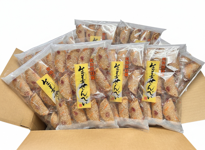 【まとめ買い商品】生姜せんべい　12枚　10袋入り