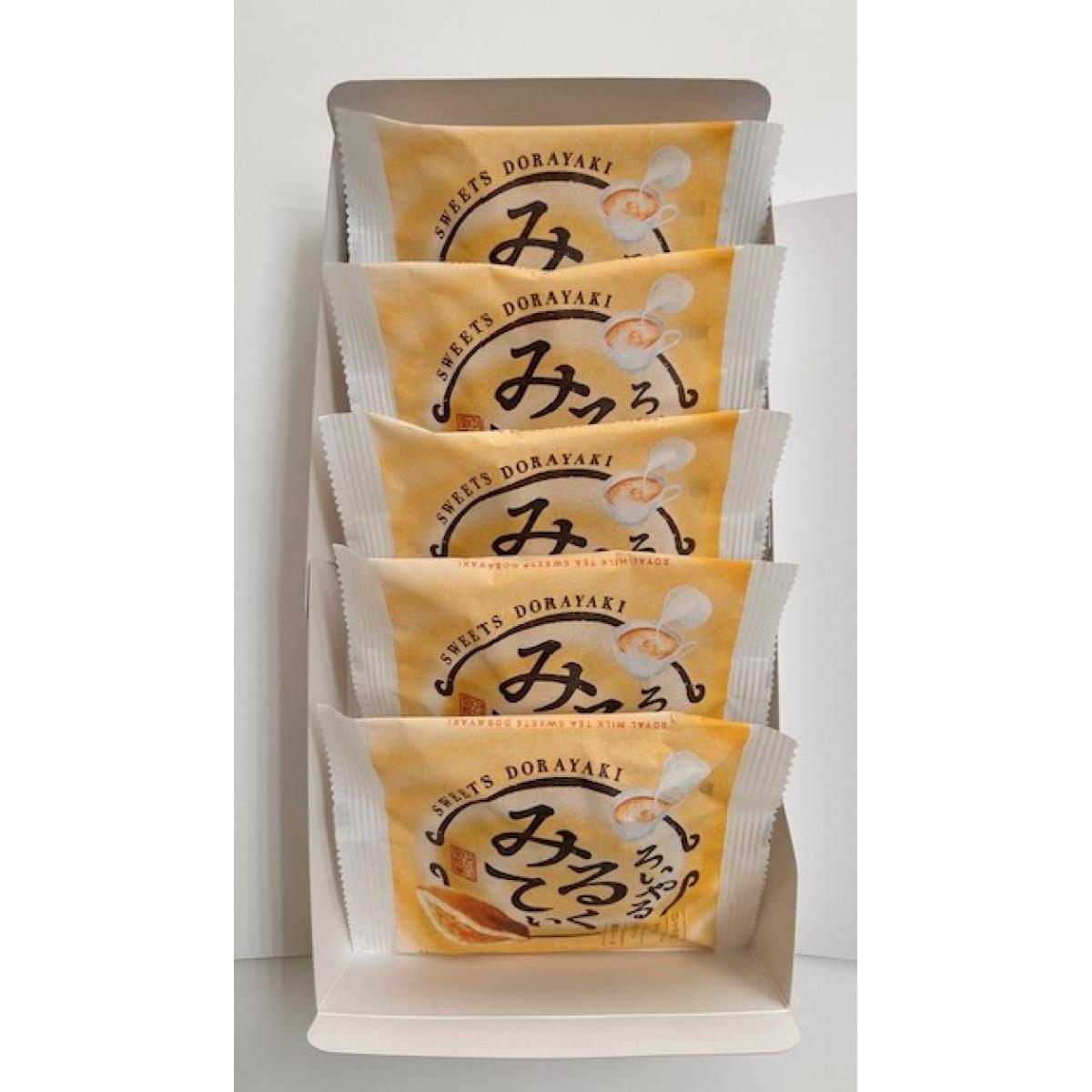 ミルクティーどら焼き　5個　箱入り